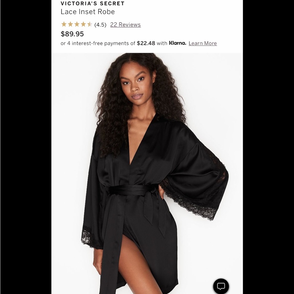 Victoria Secret Lace Inset Robe L/XL